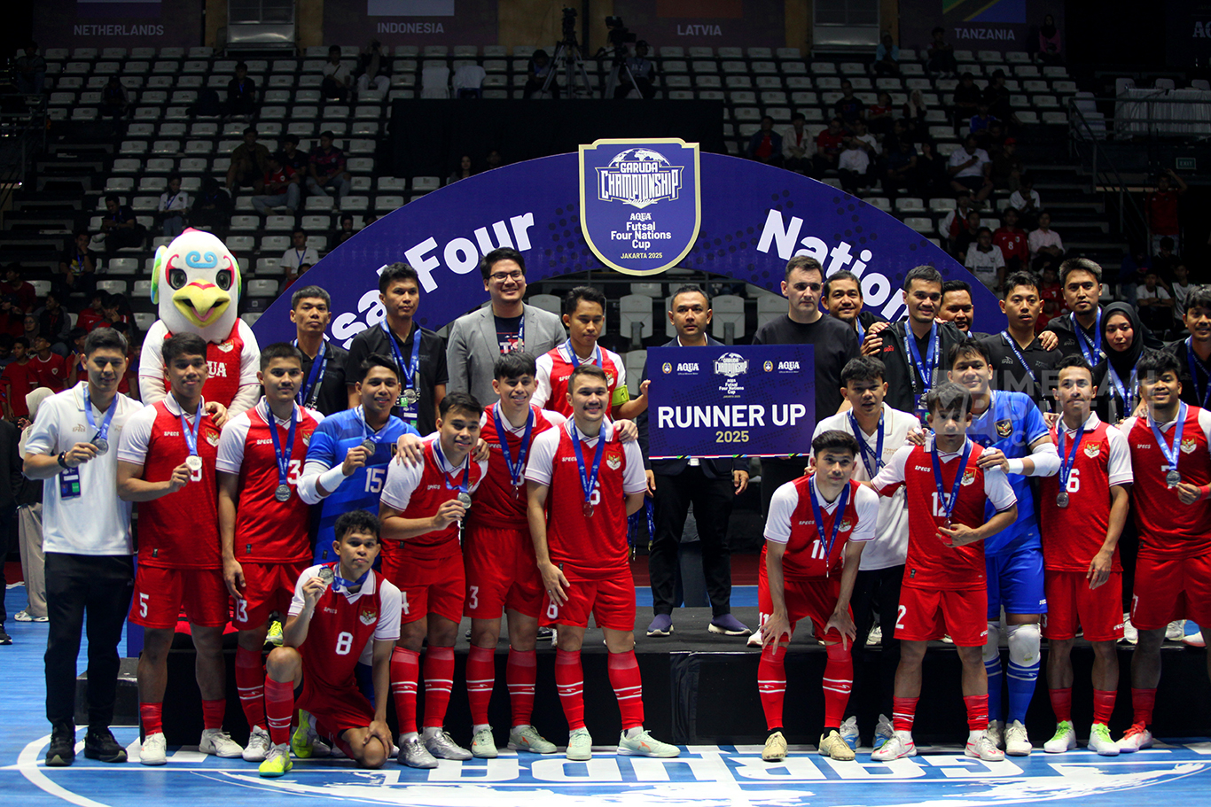 Timnas Futsal Indonesia Runner-Up AQUA Futsal Four Nations Cup 2025