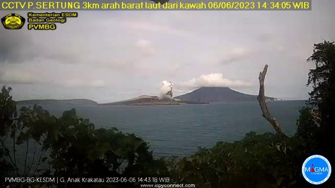Gunung Anak Krakatau Erupsi Lagi, Kolom Abu Capai 500 Meter