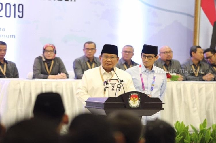  Prabowo-Sandi Serukan Pemilu Damai Demi Membangun Ekonomi Bangsa