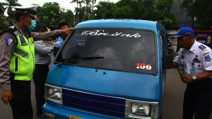 Kendaraan Plat Merah Terjaring Operasi Patuh di Pasaman
