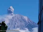 Semeru 5 Kali Erupsi Sajak Pagi, Semburan Letusan Terakhir Tertinggi Sampai 1,2 KM