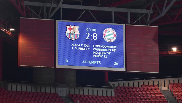 Hasil Liga Champions: Barcelona 2-8 Bayern Munchen