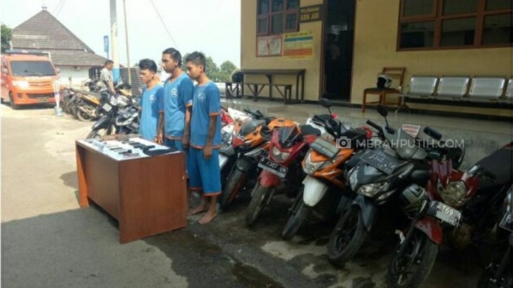 Polisi Tangkap Pelaku Curanmor dan Amankan 14 Sepeda Motor