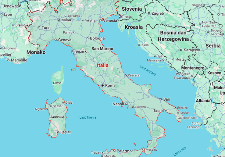 Seperlima Pantai Italia Terancam Tenggelam Akibat Pemanasan Global, Terbagi 4 Zona