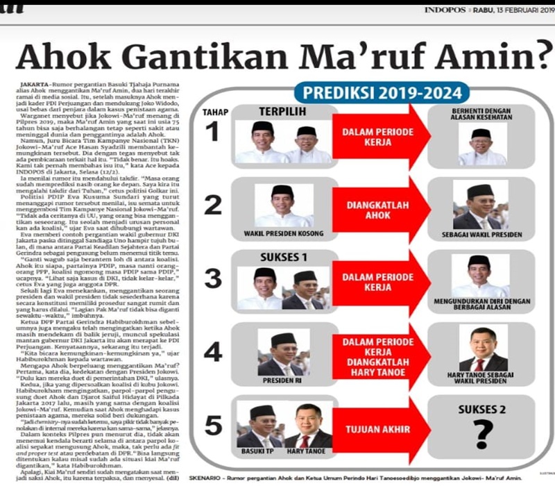 Predikis Indopos BTP gantikan Kiai Ma'ruf