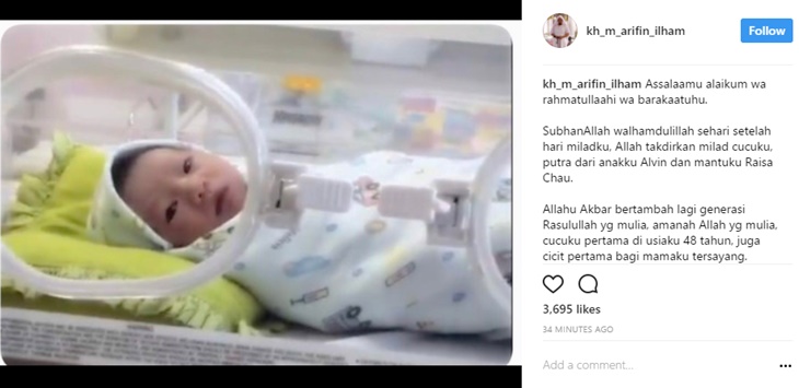 Screenshoot Instagram Ustaz Arifin Ilham