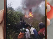 Helikopter Jatuh di Ciwidey Bandung