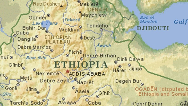Ilustrasi--peta negara Ethiopia (Antara/Istimewa)