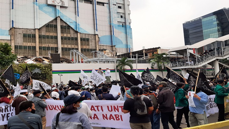 Ormas Muslim Indonesia Geruduk Kedubes Prancis