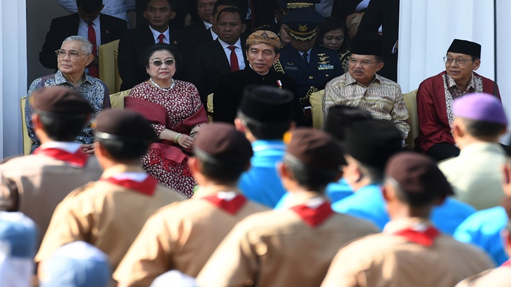 Upacara Hari Kelahiran Pancasila di Gedung Pancasila