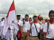 Peserta Kirab Pemuda Nusantara Tiba di Papua