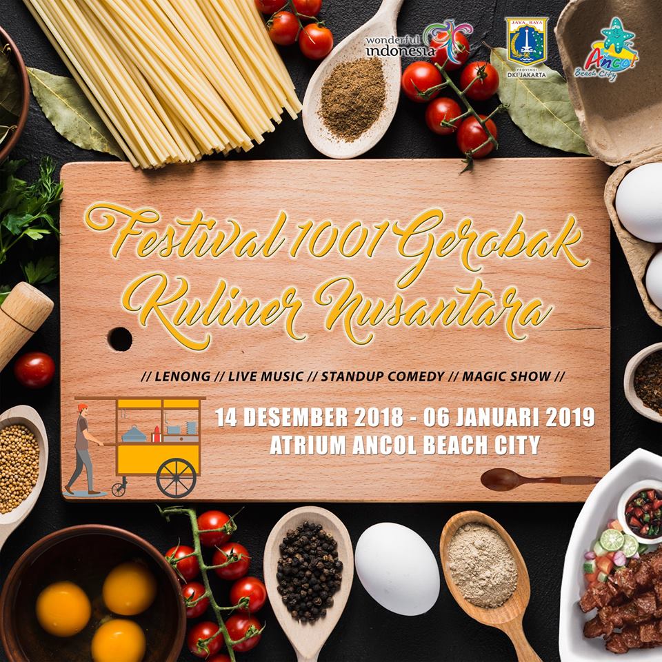 Festival 1001 Gerobak Kuliner Nusantara (Sumber: smartcity.jakarta.go.id)