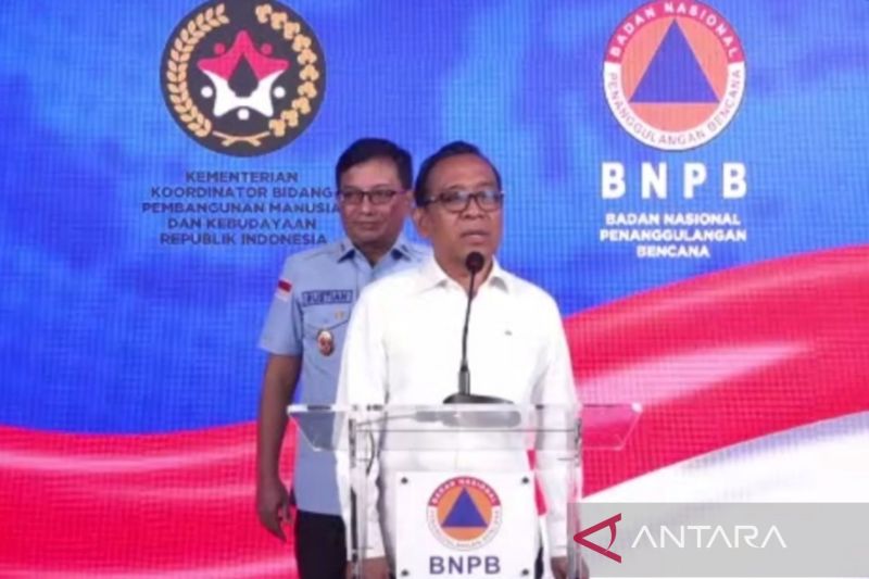 Menko PMK Wakili Prabowo dan Gibran Ucapkan Duka Cita ke Korban Erupsi Lewotobi
