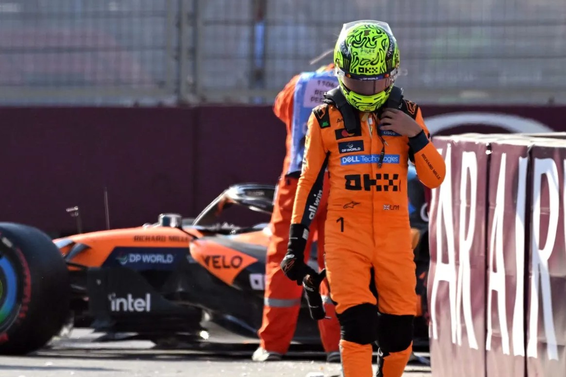 Buntut Insiden di Sprint Race GP Singapura, Lando Norris Akui Salah dan Minta Maaf