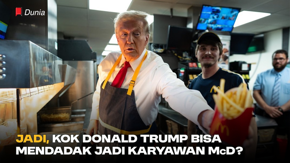 Jadi, Kok Donald Trump Bisa Mendadak Jadi Karyawan McD?