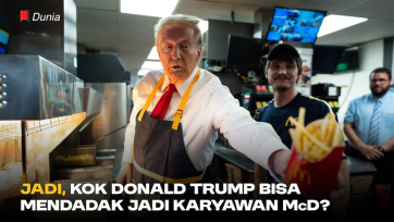 Jadi, Kok Donald Trump Bisa Mendadak Jadi Karyawan McD?