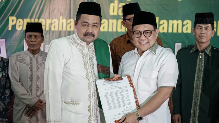 Ketua Umum PKB Muhaimin Iskandar (kedua kanan). (ANTARA FOTO/Idhad Zakaria)