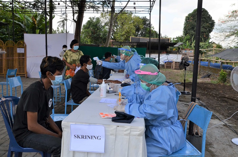 Vaksinasi di Yogyakarta. (Foto: Humas Kota Yogyakarta)