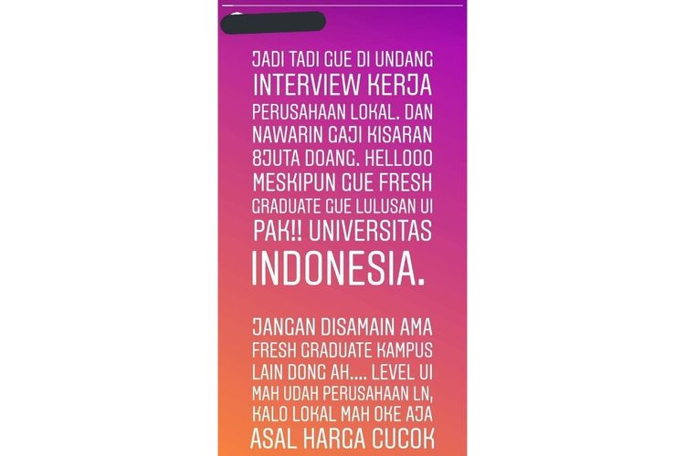 Viral Curhatan Fresh Graduate UI “Cuma” Digaji Rp 8 Juta, Ini Tanggapan Kampus
