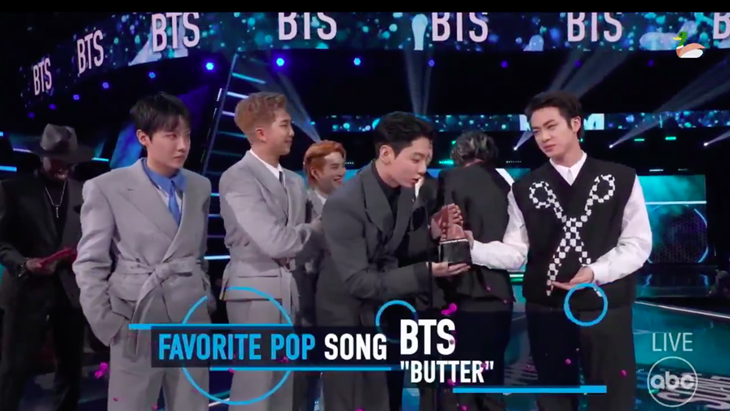 BTS Memenangi 'Favorite Pop Duo or Group' dan 'Favorite Pop Song’ di AMAs 2021