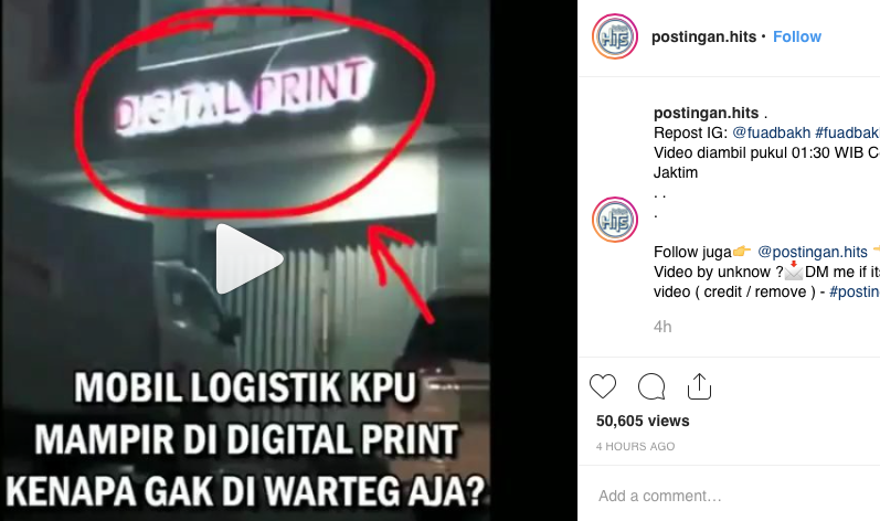 Viral Video Mobil Box Berlogo KPU Parkir di Depan Digital Printing, Ini Penjelasan Bawaslu