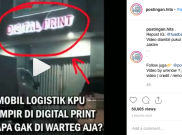 Viral Video Mobil Box Berlogo KPU Parkir di Depan Digital Printing, Ini Penjelasan Bawaslu