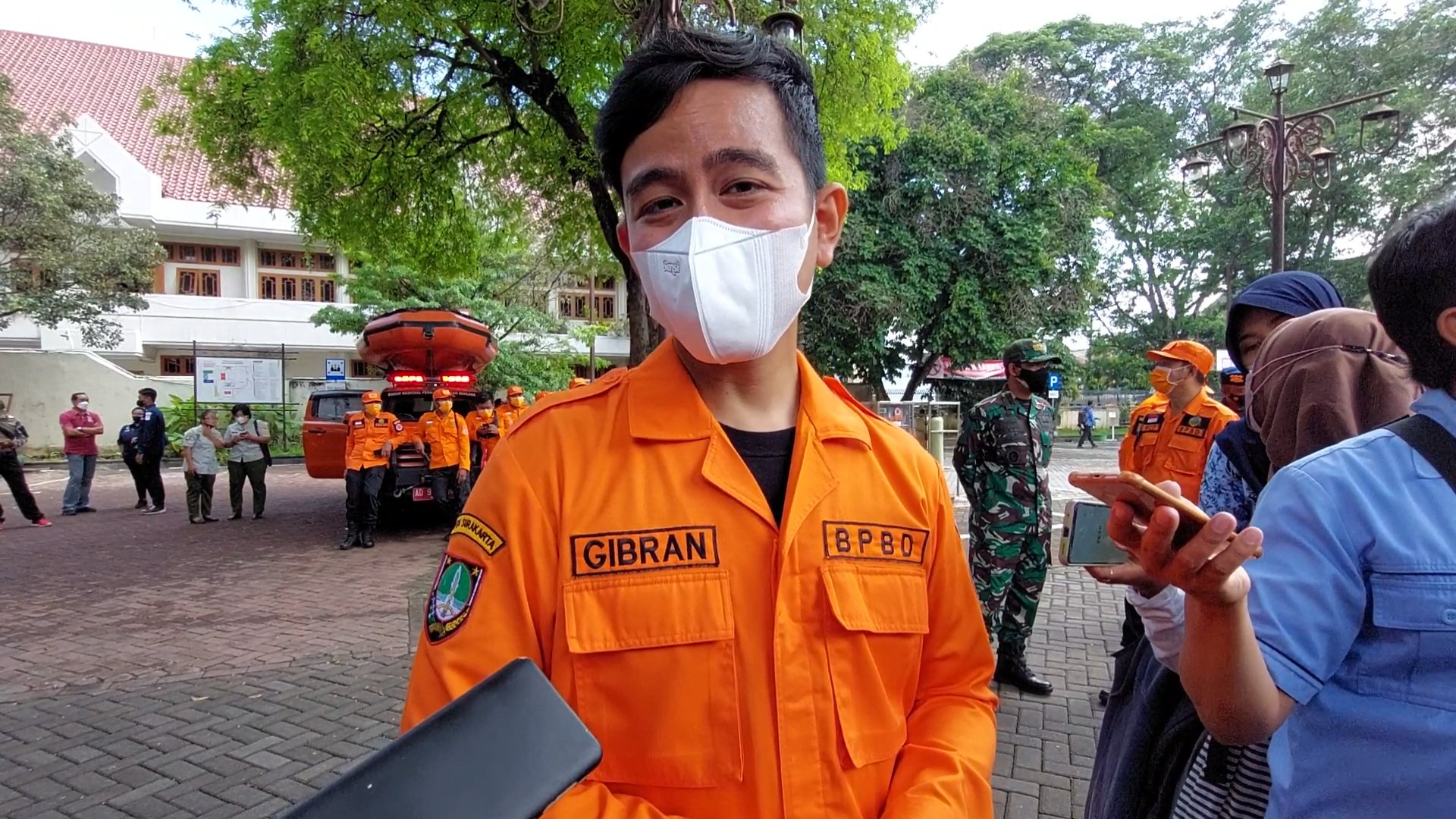 Wali Kota Solo Gibran Rakabuming Raka, Rabu (17/11). (MP/Ismail)