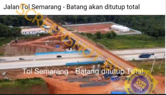 [HOAKS atau FAKTA]: Tol Semarang-Batang Bakal Ditutup Total