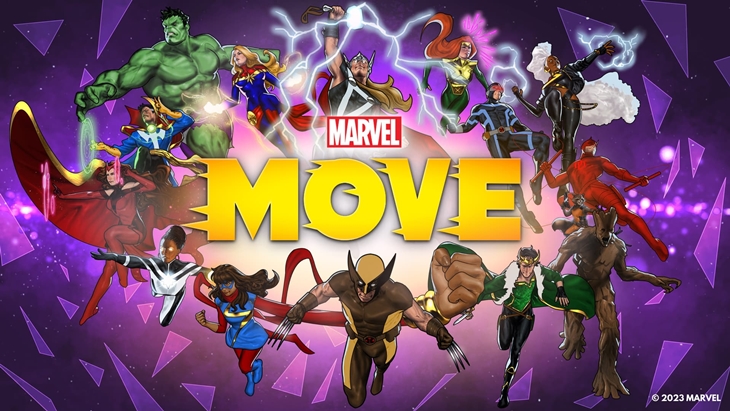 Olahraga bersama Superhero Marvel di Aplikasi Kebugaran Marvel Move