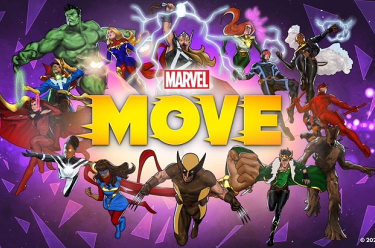 Olahraga bersama Superhero Marvel di Aplikasi Kebugaran Marvel Move