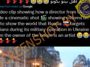 [HOAKS atau FAKTA]: Akting Penduduk Ukraina Berlarian Jadi Target Rusia