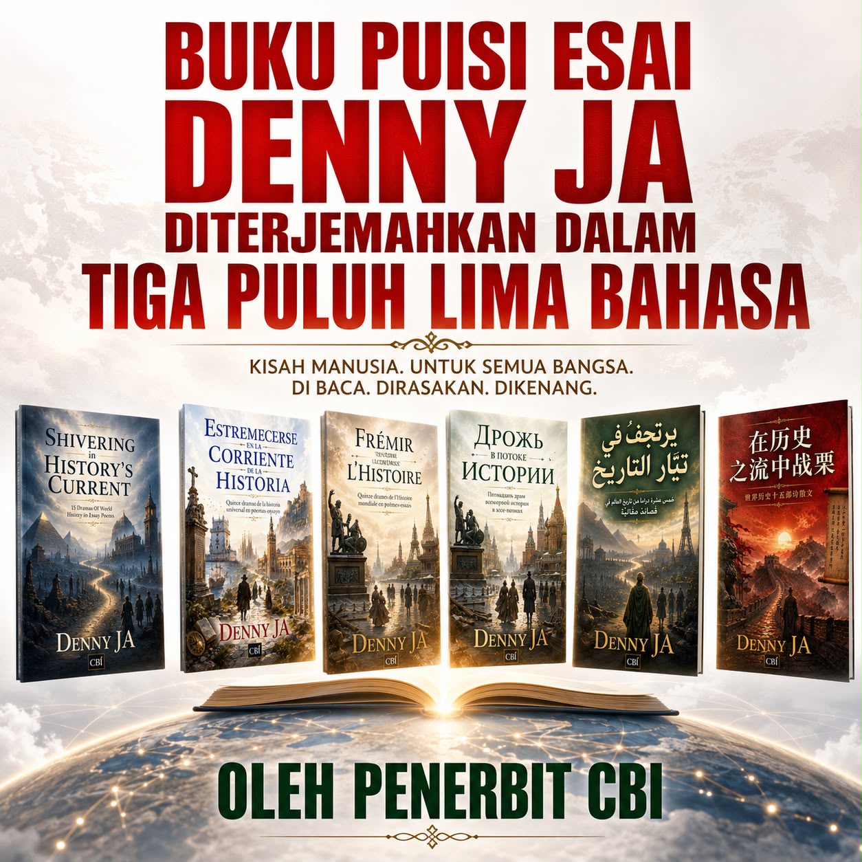 Buku puisi esai Denny JA diterjemahkan ke dalam 35 bahasa