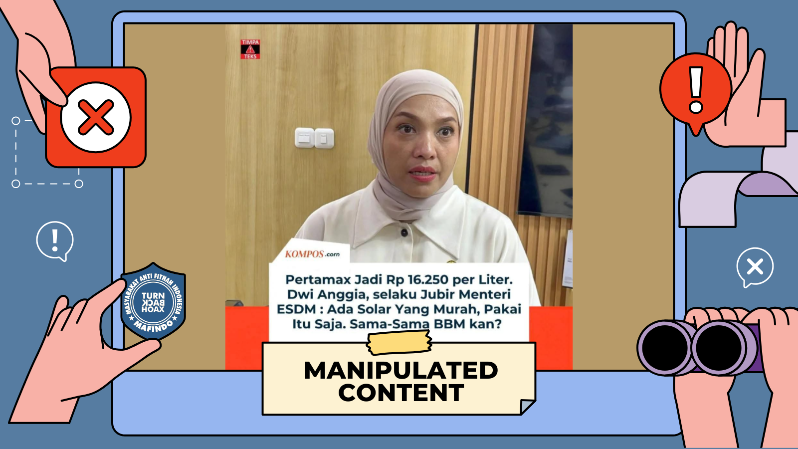 [HOAKS atau FAKTA]: Jubir Kementerian ESDM Minta Masyarakat Pakai Solar saat Harga Pertamax Naik