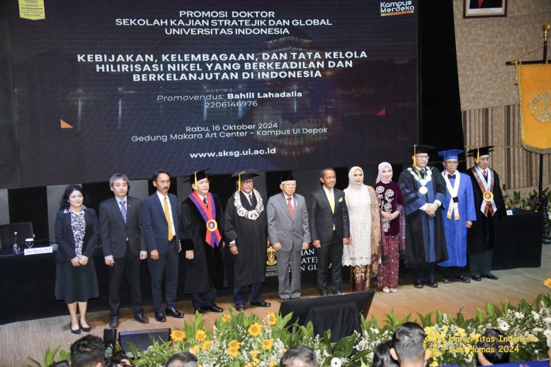 Bahlil Dapat Gelar Doktor dari UI, Desertasi Soroti Hilirisasi Nikel