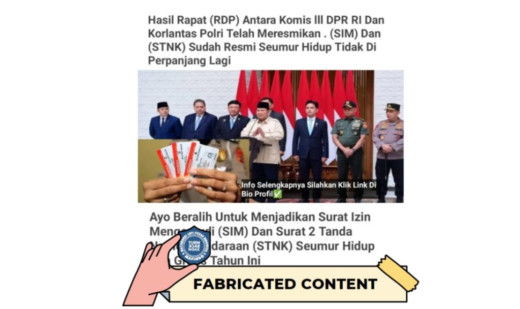 [HOAKS atau FAKTA]: SIM Berlaku Seumur Hidup, Tak Perlu Diperpanjang Lagi