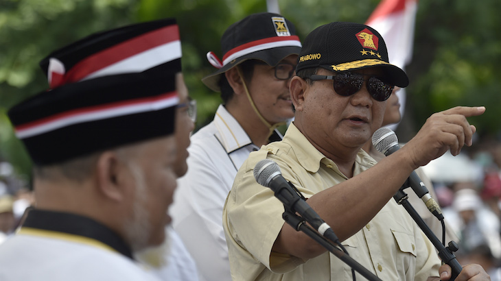 Ketua Umum Partai Gerindra Prabowo Subianto. (ANTARA FOTO/Puspa Perwitasari)