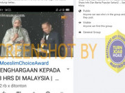 [HOAKS atau FAKTA): Dapat Penghargaan di Malaysia, Rizieq Dihina di Tanah Air