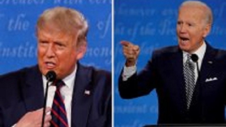 Foto kombinasi memperlihatkan Presiden Amerika Serikat Donald Trump dan kandidat presiden dari Partai Demokrat, Joe Biden. (ANTARA/REUTERS/Brian Snyder/TM.)