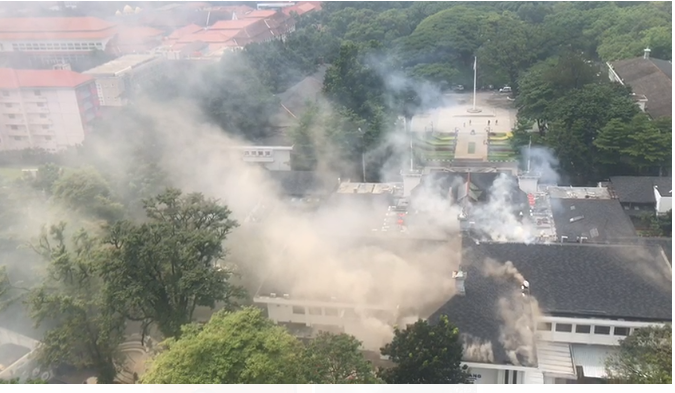 Balai Kota Bandung Kebakaran