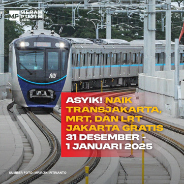Asyik! Naik Transjakarta, MRT, LRT Jakarta Gratis 31 Desember - 1 Januari 2025