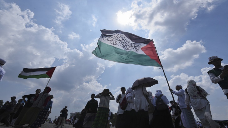 Aksi bela Palestina di Jakarta