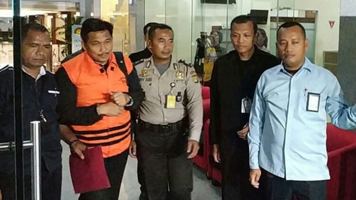 Tersangka kasus suap Bowo Sidik Pangarso di KPK