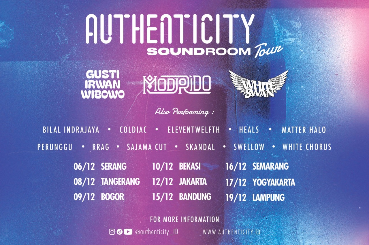 Authenticity Soundroom Batch 3 Bakal Gelar Tur di Indonesia, Catat Tanggalnya
