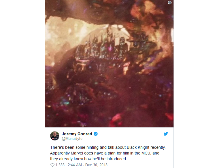 Black Knight dikabarkan untuk dibuatkan film (Sumber: Twitter/ManaByte)