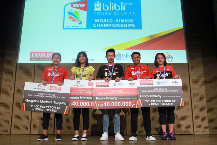 Lima Atlet Junior Diganjar Bonus Puluhan Juta Rupiah 