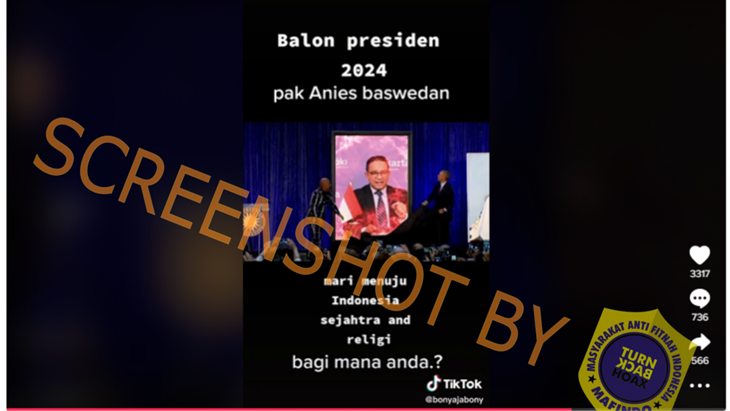 [HOAKS atau FAKTA]: Barack Obama Resmikan Foto Anies Baswedan