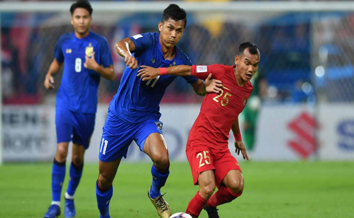 Riko Simanjuntak saat membela Timnas di Piala AFF 2018