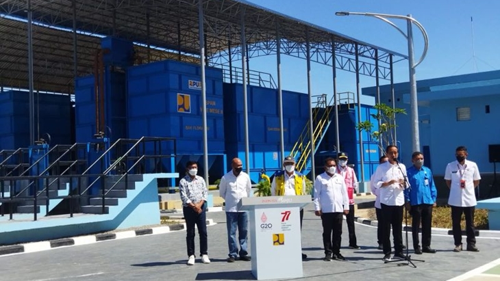 Resmikan SPAM Wae Mese II, Jokowi Harap Infrastruktur Pariwisata Labuan Bajo Makin Terintegrasi