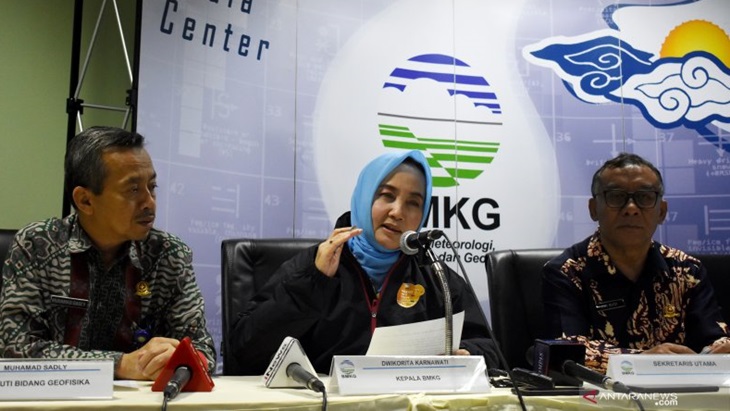 Kepala BMKG Dwikorita Karnawati. (Antaranews)