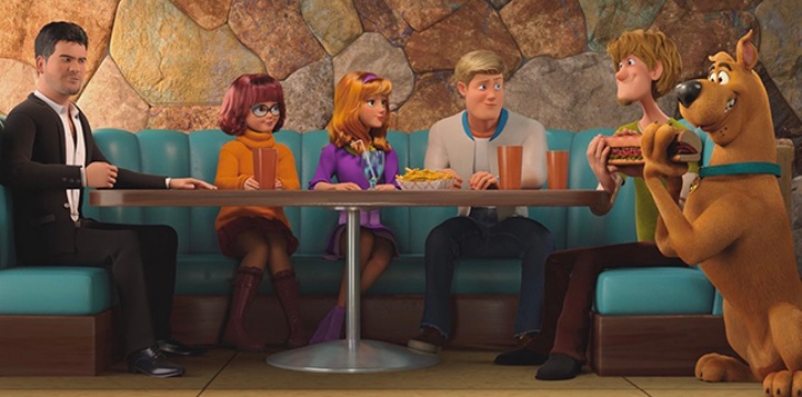 Simon Cowell dan geng Scooby-Doo. (Foto: Hello Magazine) 